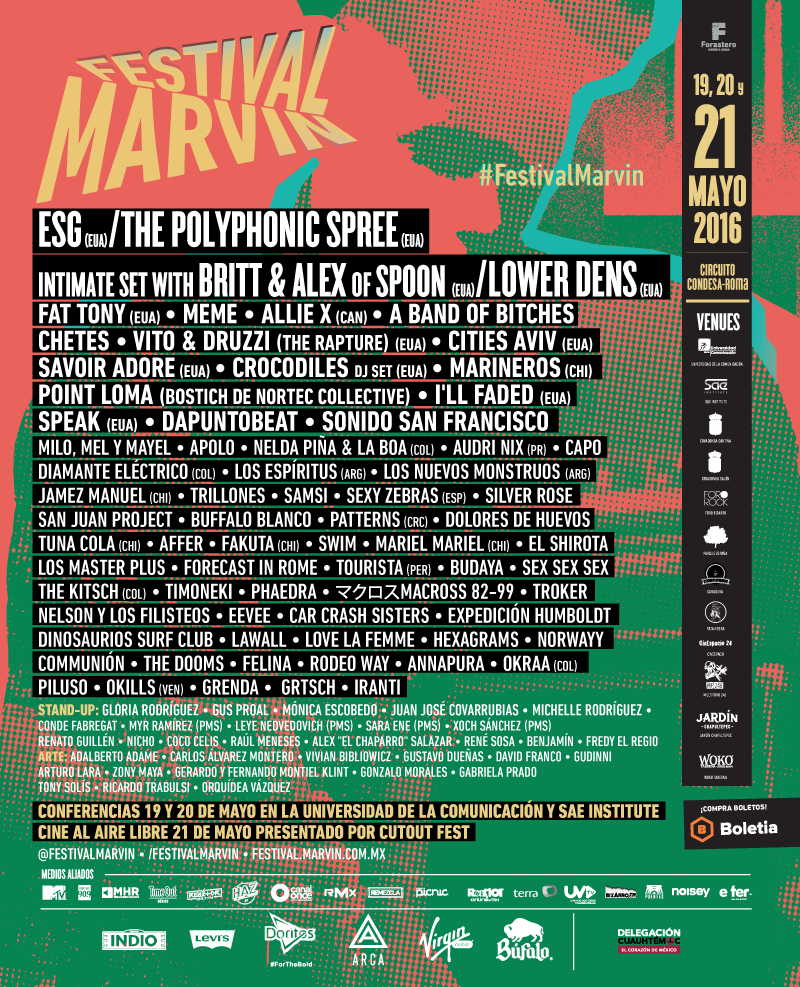¡El Festival Marvin ya tiene line up completo!
