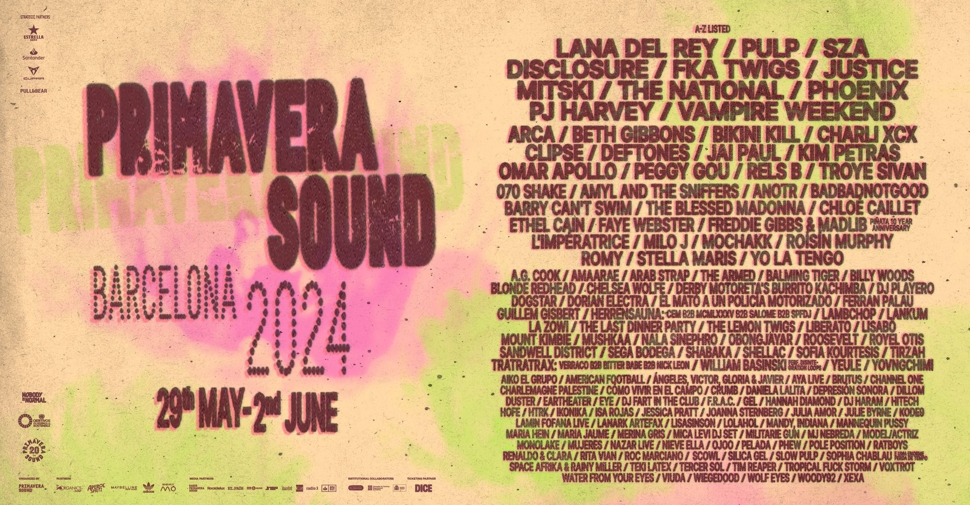 Primavera Sound 2024, listo el lineup - Digger.mx